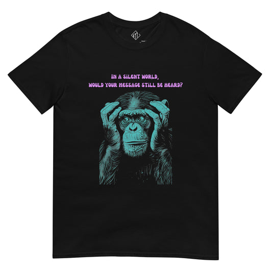 Graphic T-Shirt Monkey Schwarz